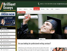 Tablet Screenshot of brilliantessays.net